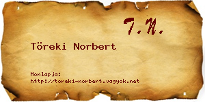 Töreki Norbert névjegykártya