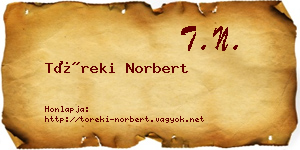 Töreki Norbert névjegykártya